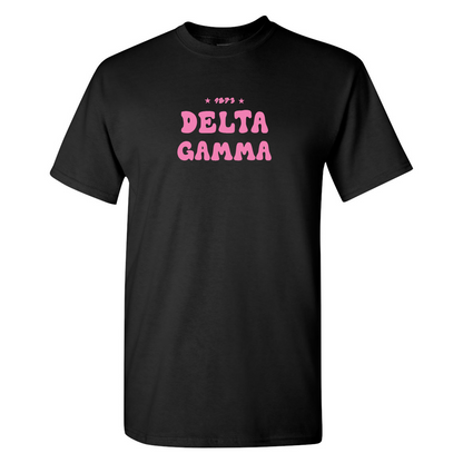 Delta Gamma T-Shirt, Bubble Print Design