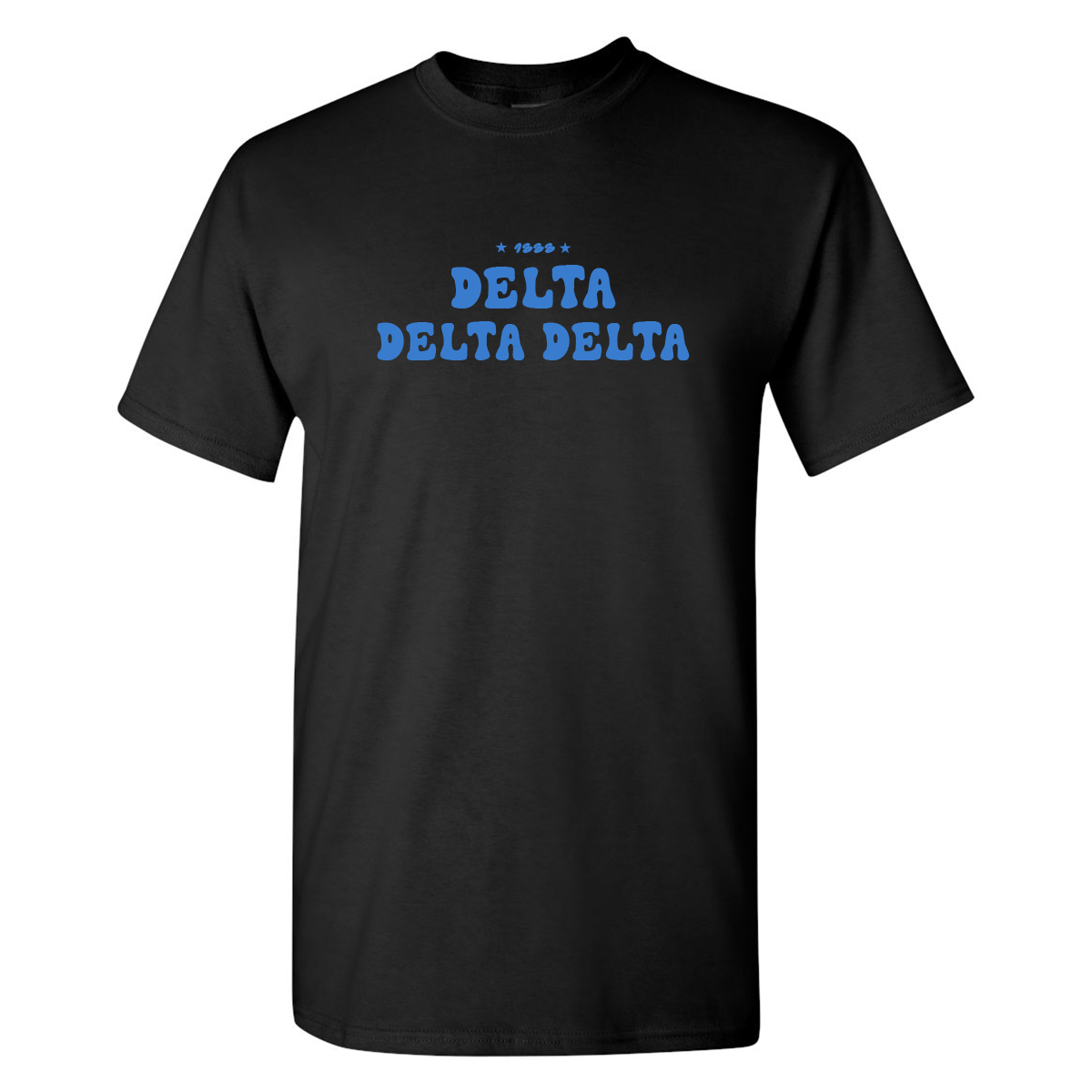Delta Delta Delta T-Shirt, Bubble Print Design