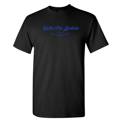 Delta Phi Lambda T-Shirt, Elegant Print Design