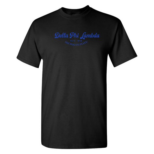 #Delta Phi Lambda T-Shirt, Elegant Print Design