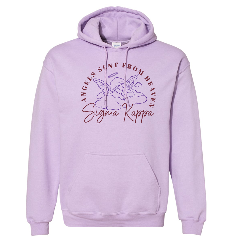 Printed Angel Sent From Heaven Hoodie Design