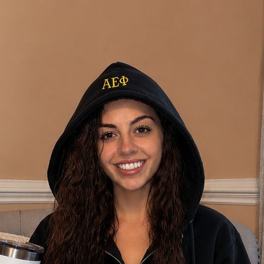 Additional Embroidery, Hood When Up