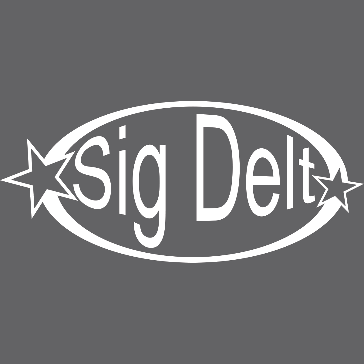 Sorority Rib Ringer Tee Oval Shine Design