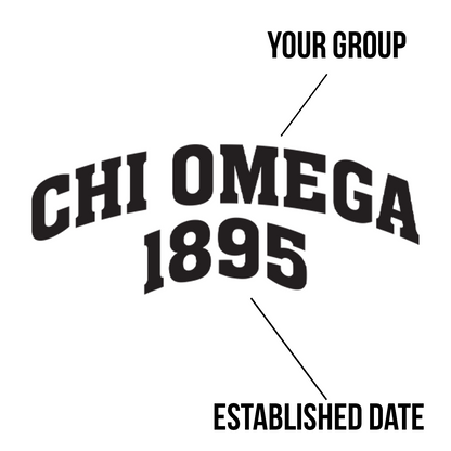 Custom Greek Block Text Foam Trucker Hat with Established Date