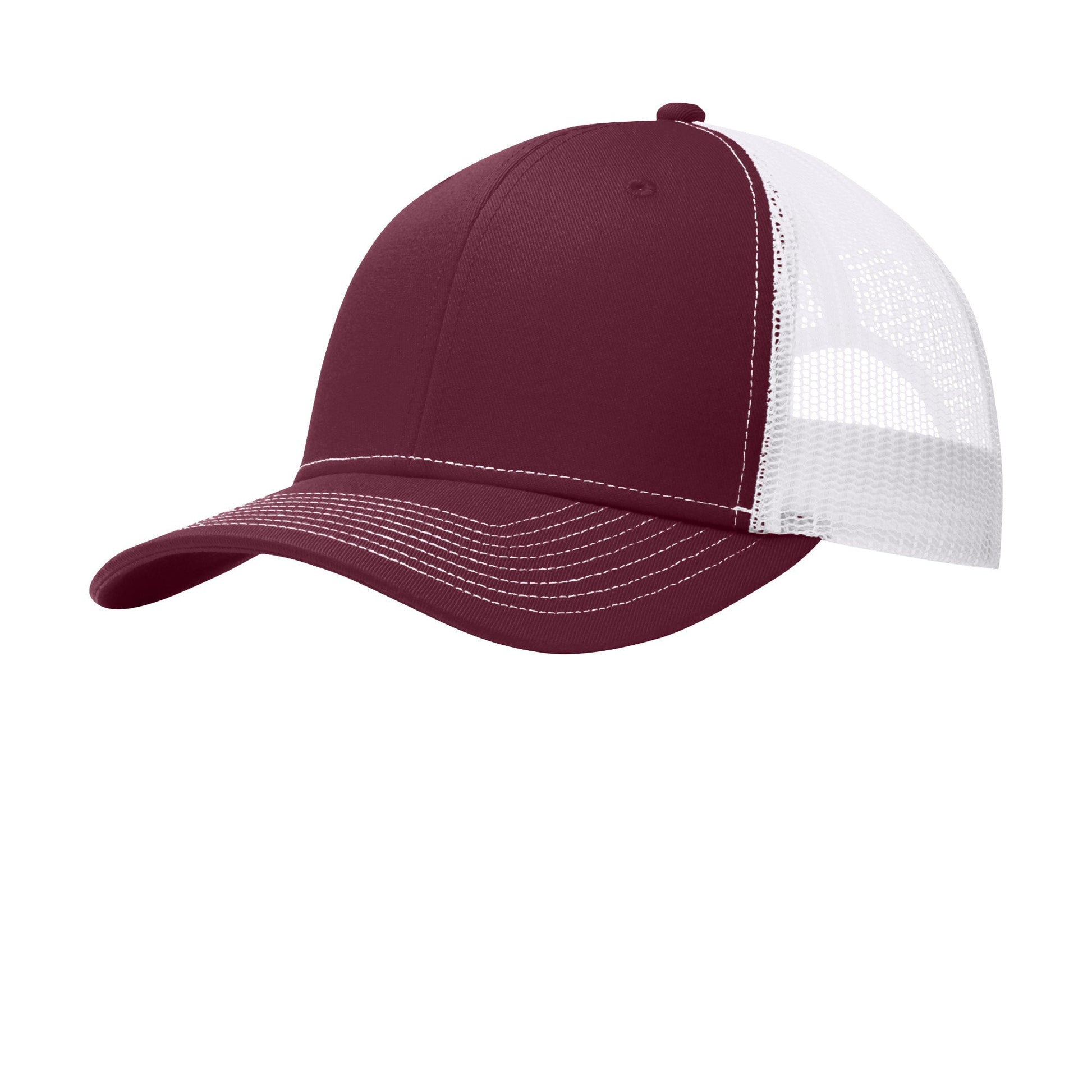 Maroon/ White