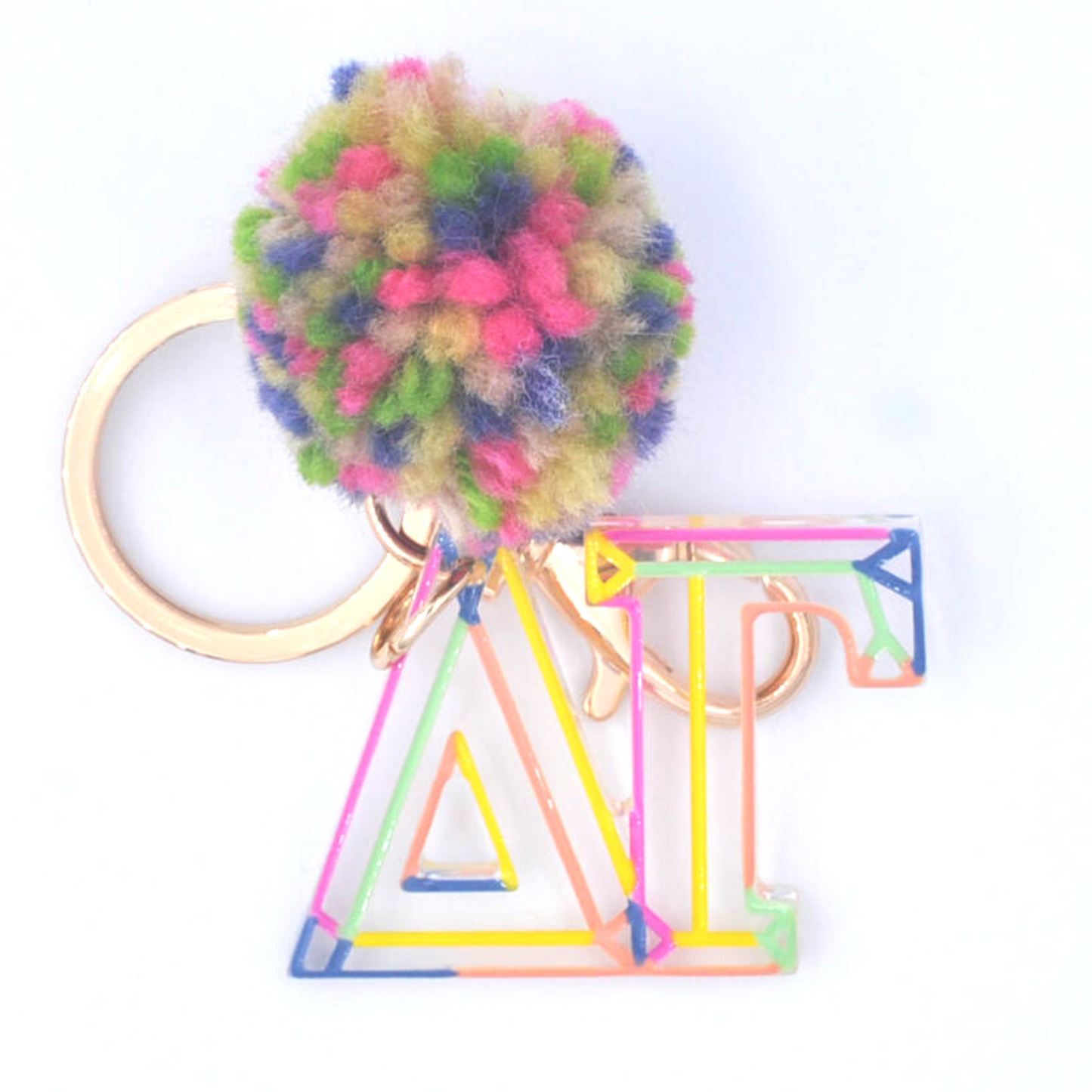 Sorority Pom Pom Keychain
