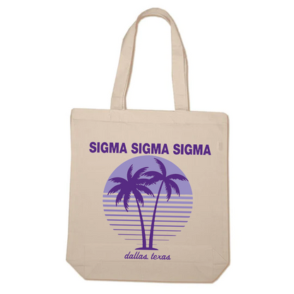 Retro Palm Tote Bag