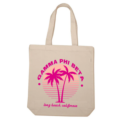 Retro Palm Tree Tote Bag #2