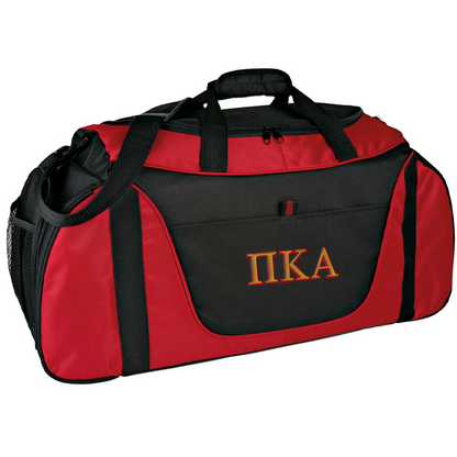 2 Color Fraternity Greek Letters Medium Two-Tone Duffel