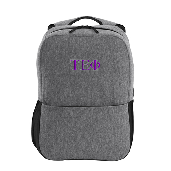 2 Color Fraternity Greek Letter Access Square Backpack