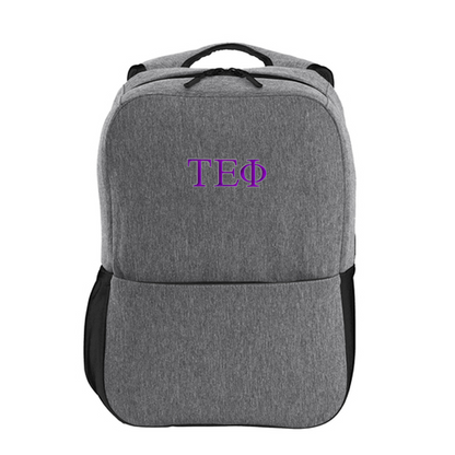 2 Color Fraternity Greek Letter Access Square Backpack