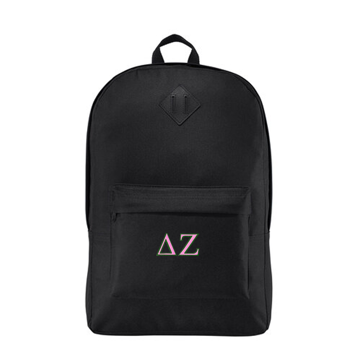 2 Color Sorority Greek Letters Retro Backpack