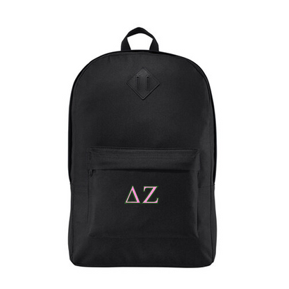 2 Color Sorority Greek Letters Retro Backpack