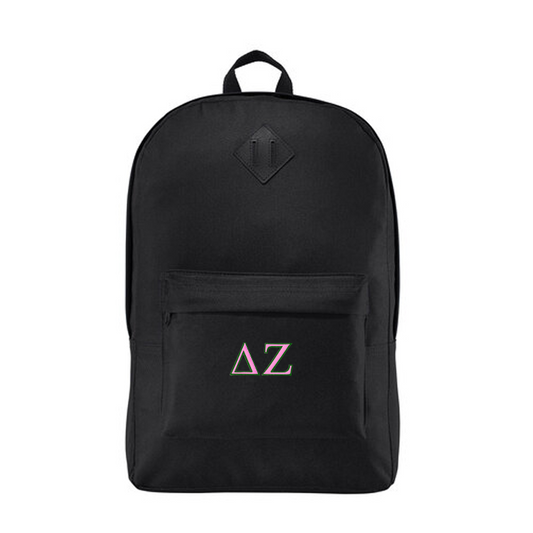 2 Color Sorority Greek Letters Retro Backpack