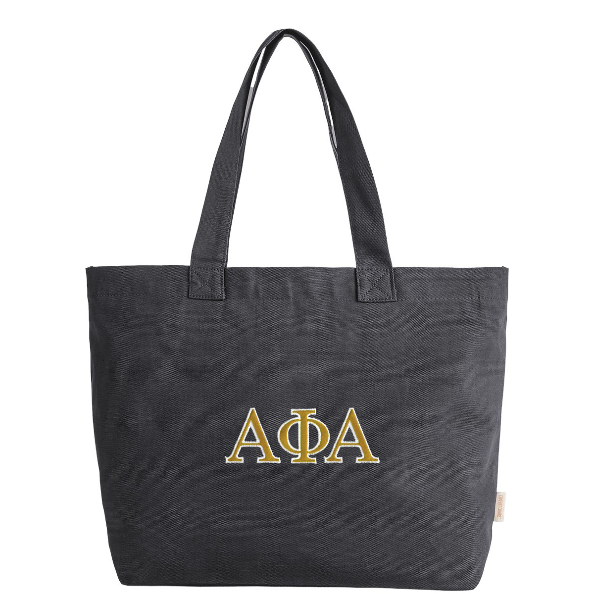 Comfort Colors Fraternity Everyday Tote Bag with Embroidered Greek Letters