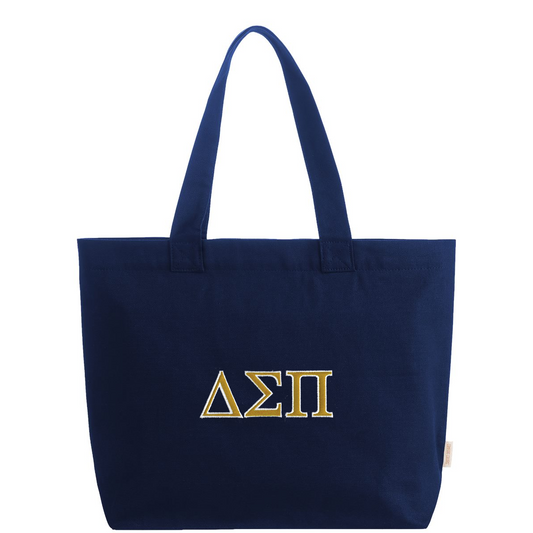 Comfort Colors Greek Everyday Tote Bag with Embroidered Greek Letters
