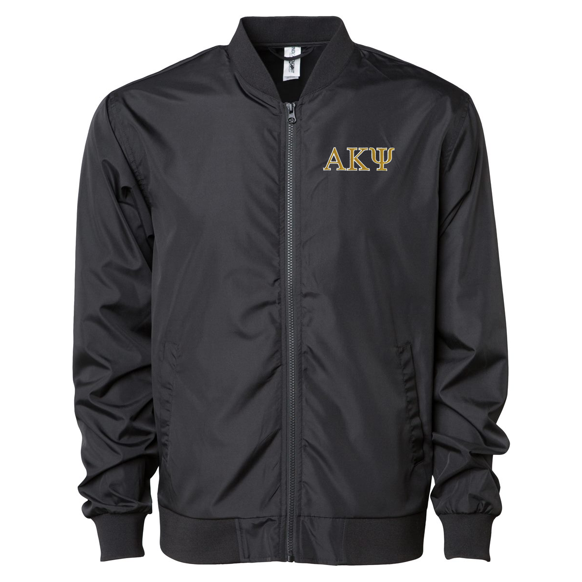 Greek Bomber Jacket, Embroidered Greek Letters - EXP52BMR - EMB