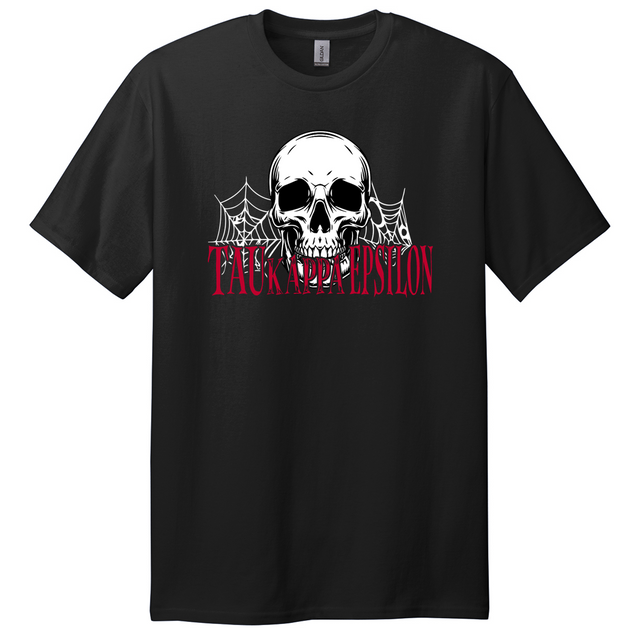 Fraternity Cotton T-Shirt, Skull Design