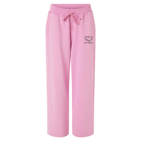 Custom Sorority Flare Sweats with Flame Heart