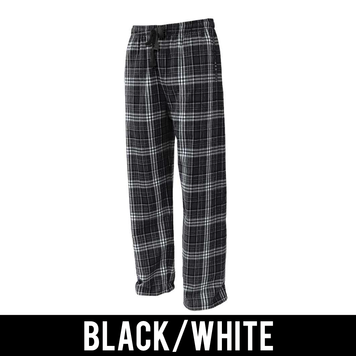 Greek Flannel Pants, Printed Varsity Letters - FLNP - CAD