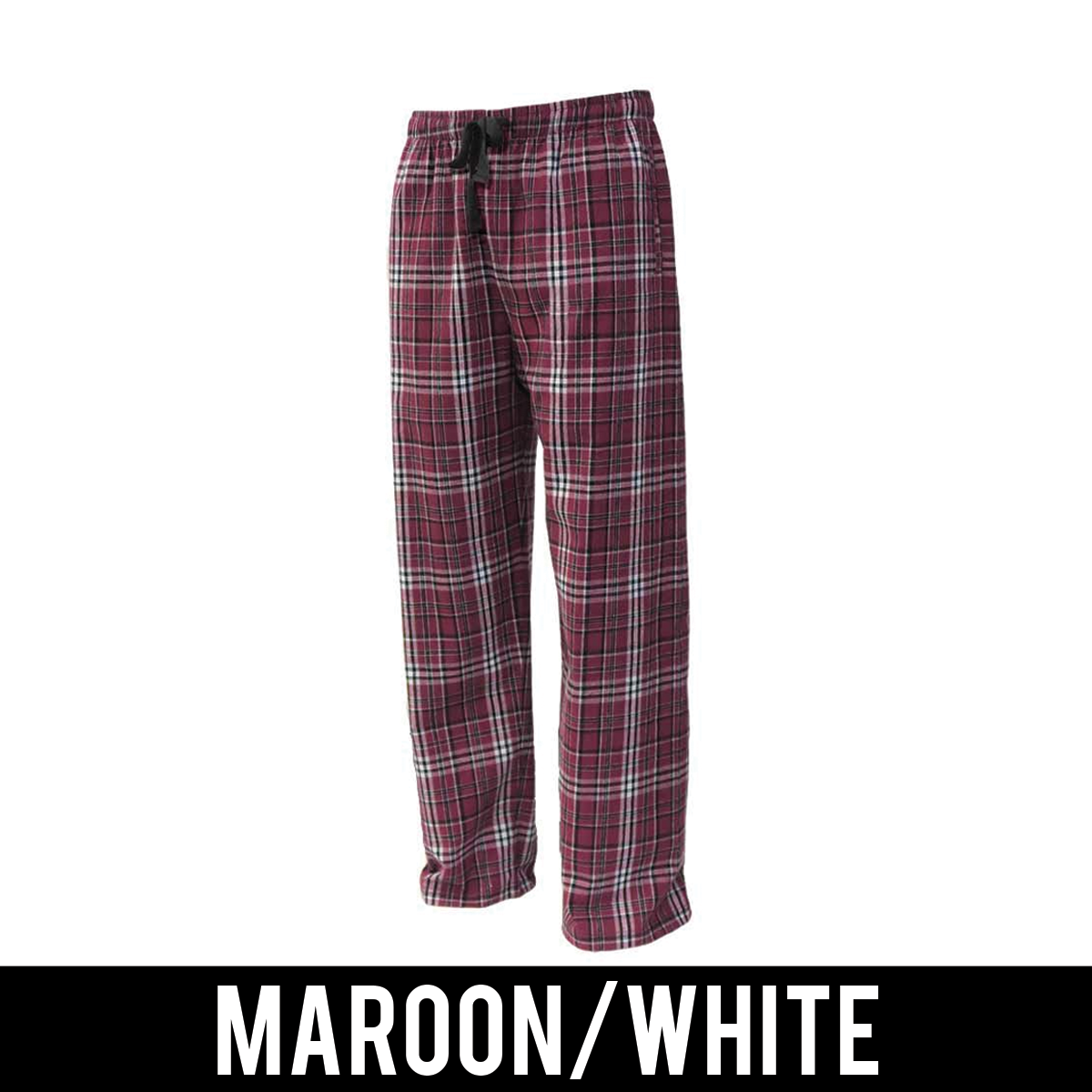 Greek Flannel Pants, Printed Greek Letters and School - FLNP - CAD
