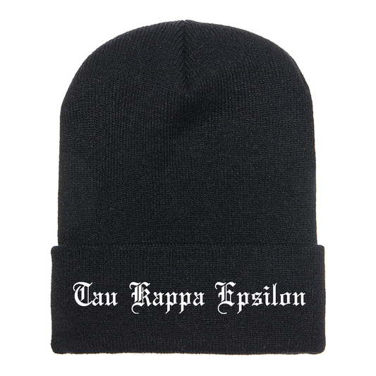 Fraternity Cuffed Beanie, Old English