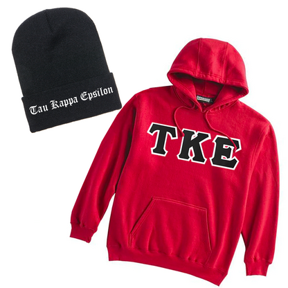 Greek Premium Hoodie and Beanie, Package Deal