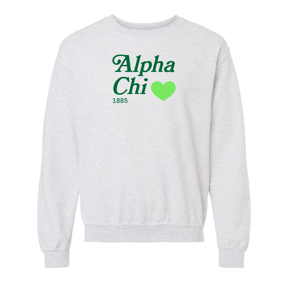 Custom Sorority Crewneck with Glowing Heart