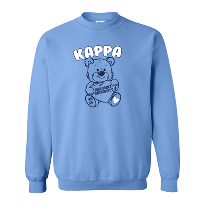 Custom Sorority Crewneck with XO XO Sweetheart Bear