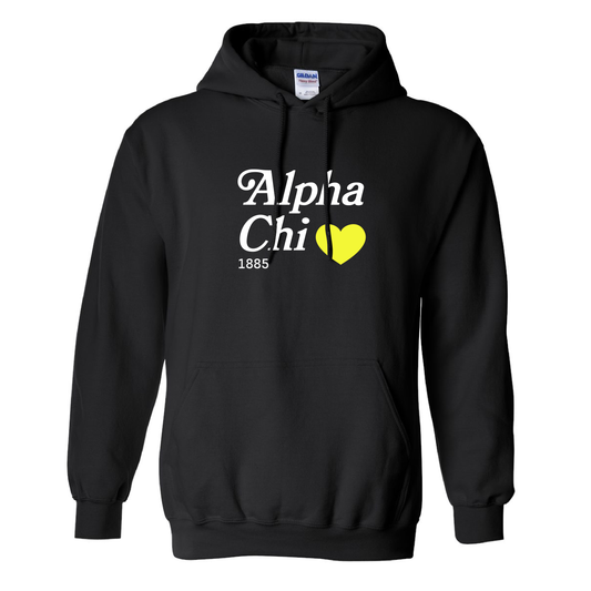 Custom Sorority Hoodie with Glow-In-The-Dark Heart