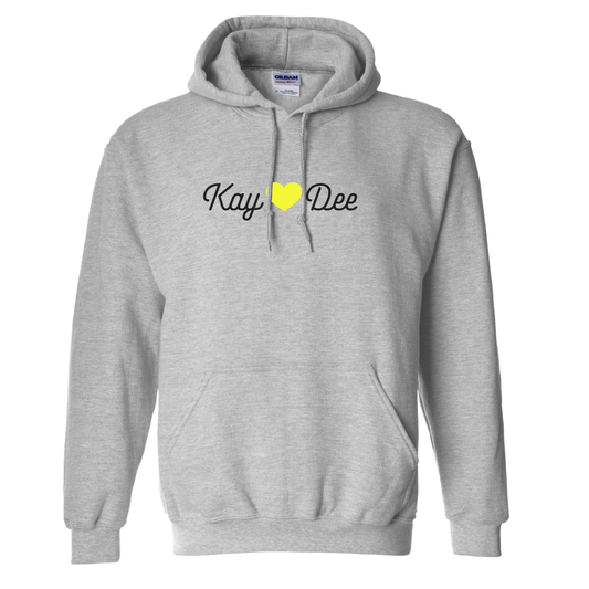 Custom Sorority Hoodie with Glowing Nickname Heart