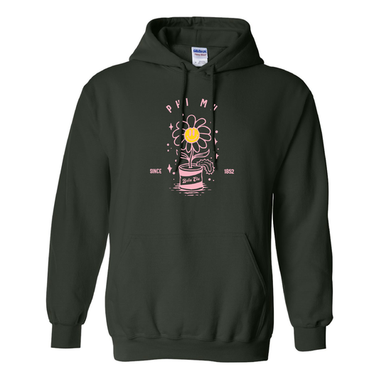 Custom Sorority Hoodie with Happy Tin Flower