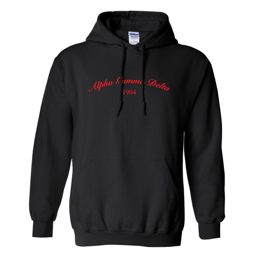 Custom Sorority Hoodie with Script & Year