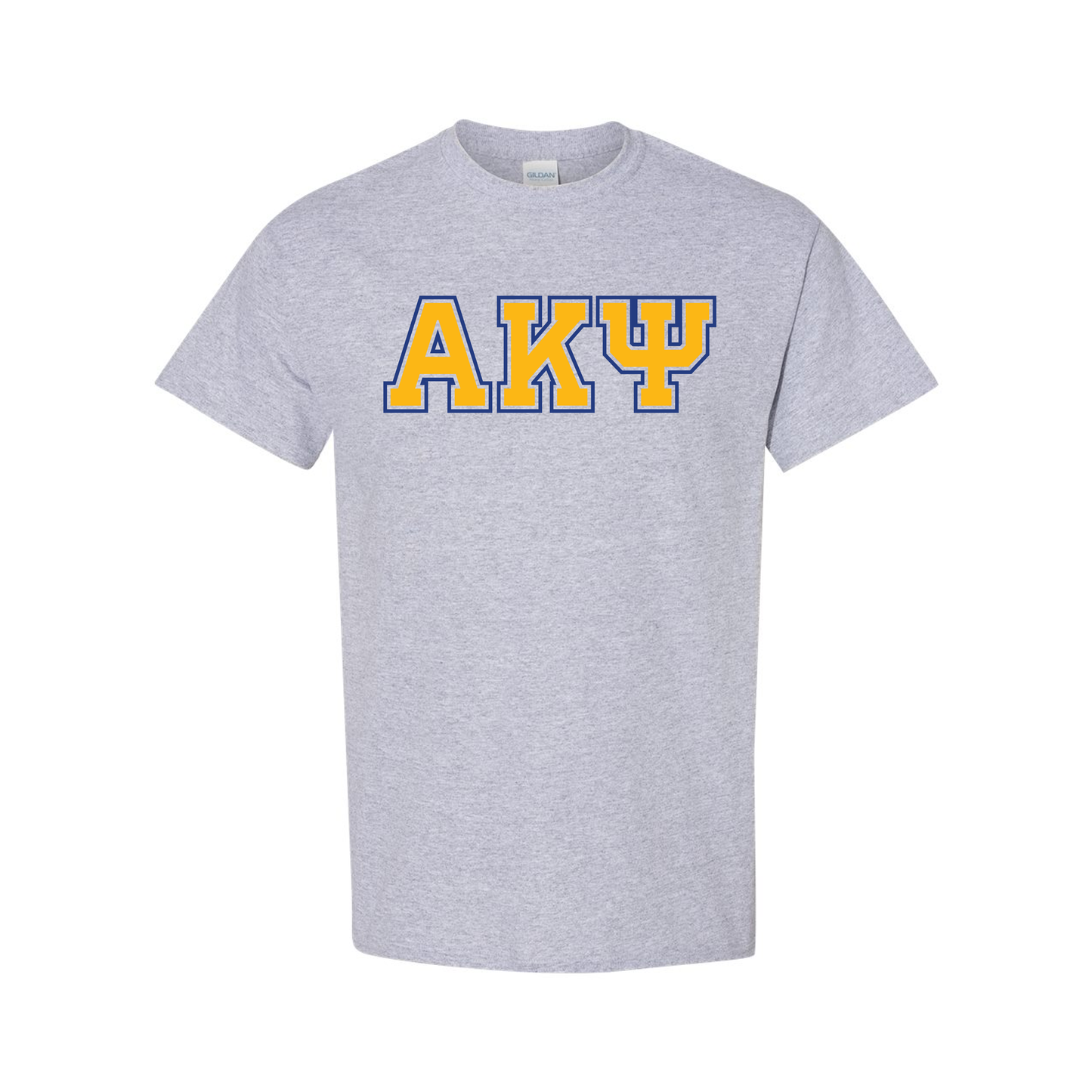 Greek T-Shirt, Printed Two Tone Varsity Letters
