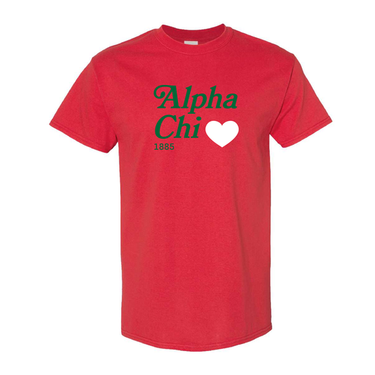 Custom Sorority T-Shirt with Glow-In-The-Dark Heart