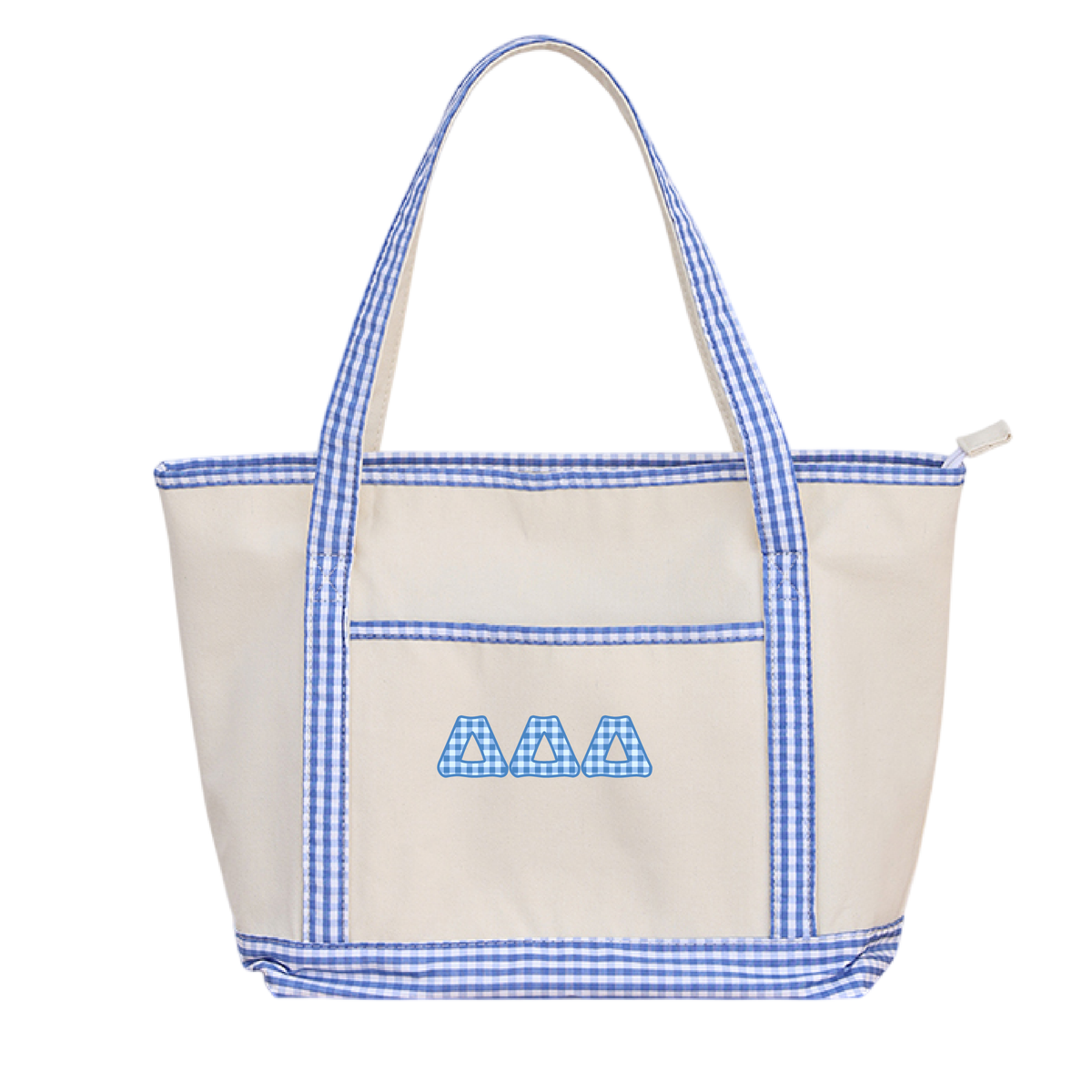 Custom Sorority Gingham Tote Bag