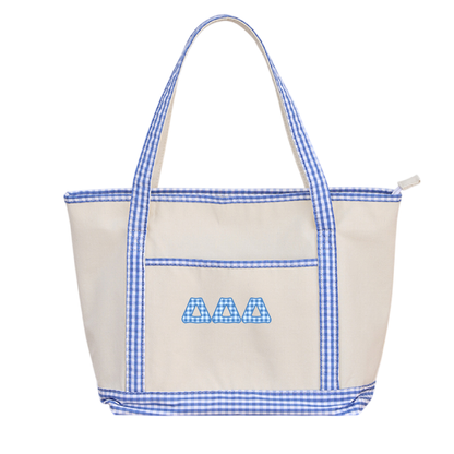 Custom Sorority Gingham Tote Bag