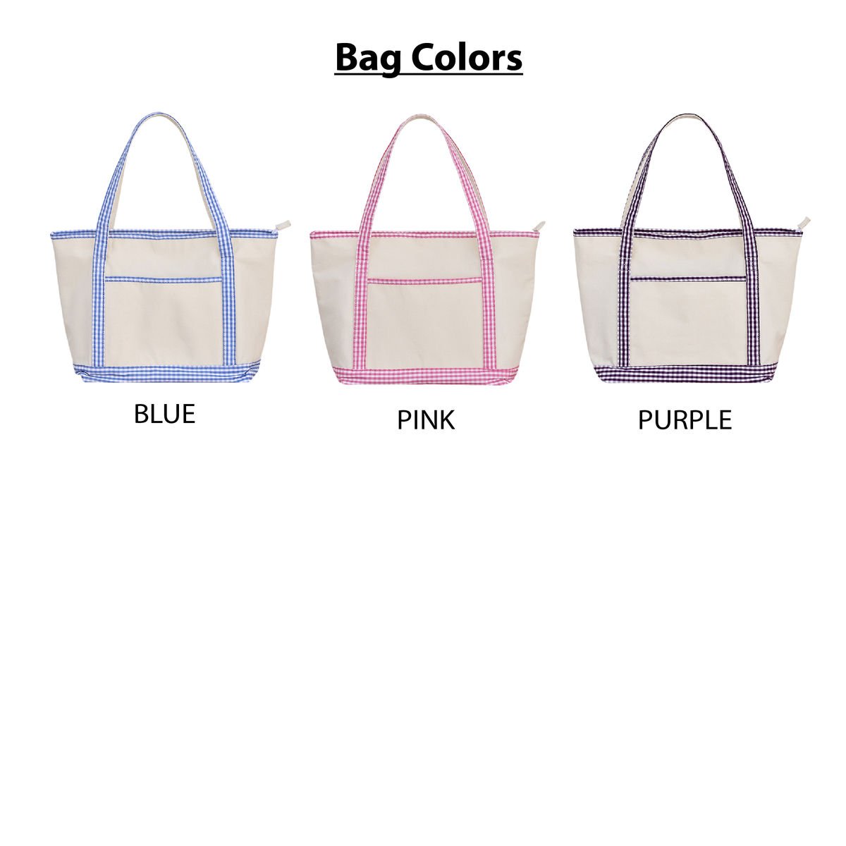 Custom Sorority Gingham Tote Bag