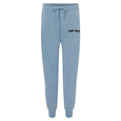 Custom Sorority California Wave Wash Sweatpants with Varsity Font