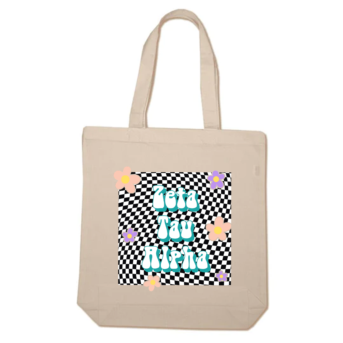 Checker Tote Bag