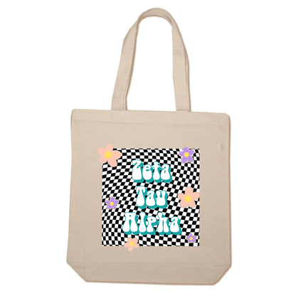 Checker Tote Bag