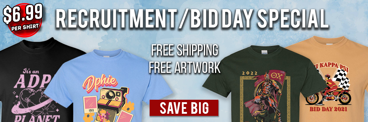 Sorority & Fraternity Event Screen-Printing Design Center