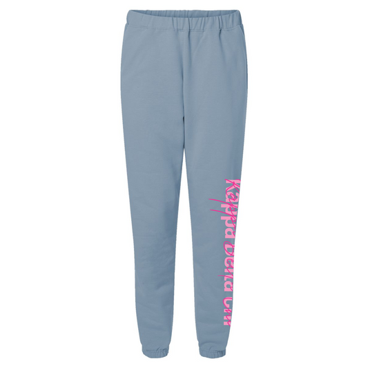 Custom Sorority Gildan Softstyle Sweatpants with Script Overlay