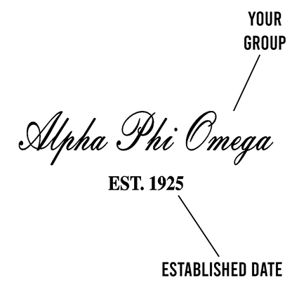 Script Sorority 7 1/2" X 4 1/2" Jewelry Box