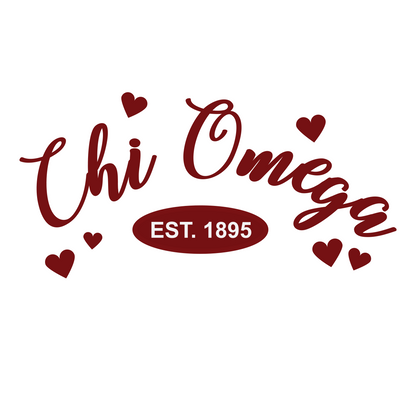 Sorority Mock-Neck Sweatshirt, Embroidered Heart Design