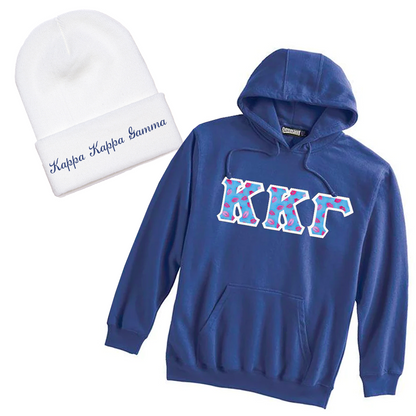 Greek Premium Hoodie and Beanie, Package Deal