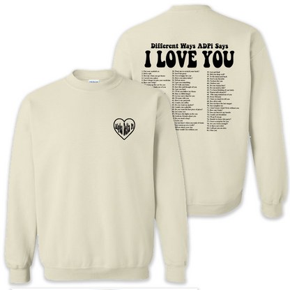 Crewneck Sweatshirt, Sorority Printed Special
