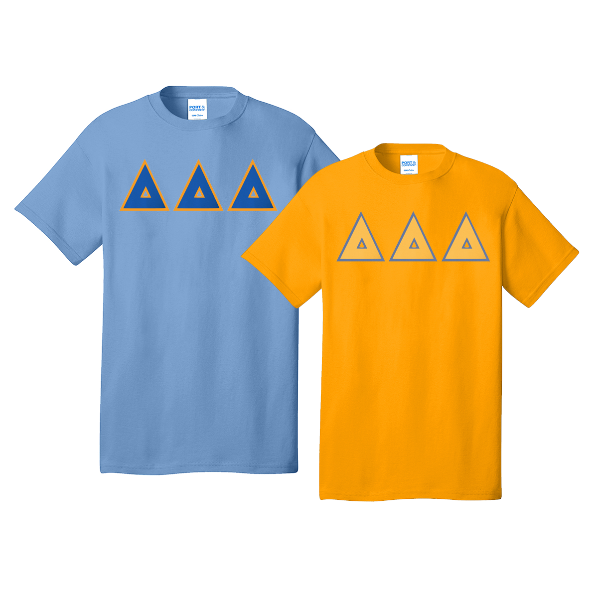 Greek Letter T-Shirt, Port & Company, 2-Pack Bundle Deal - TWILL