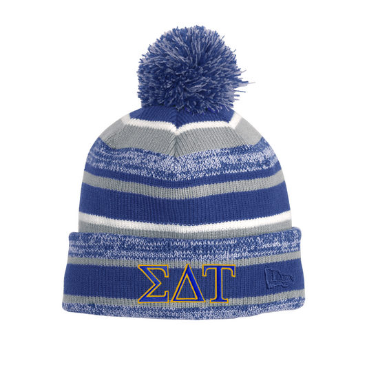 Sorority New Era Sideline Beanie, 2-Color Greek Letters