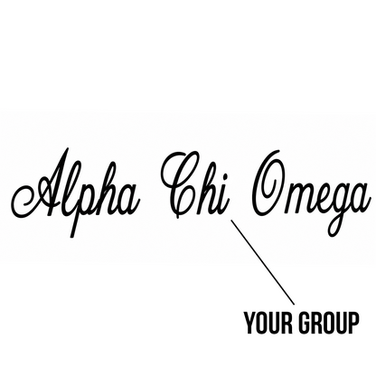 Sorority Mock-Neck Sweatshirt, Script Embroidered Design